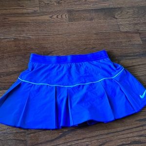 Blue NIKE tennis skirt with built in shorts